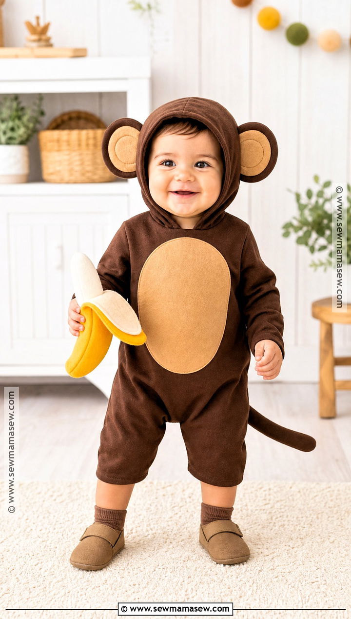 No Sew Baby Monkey Costume - 30 baby monkey costume ideas