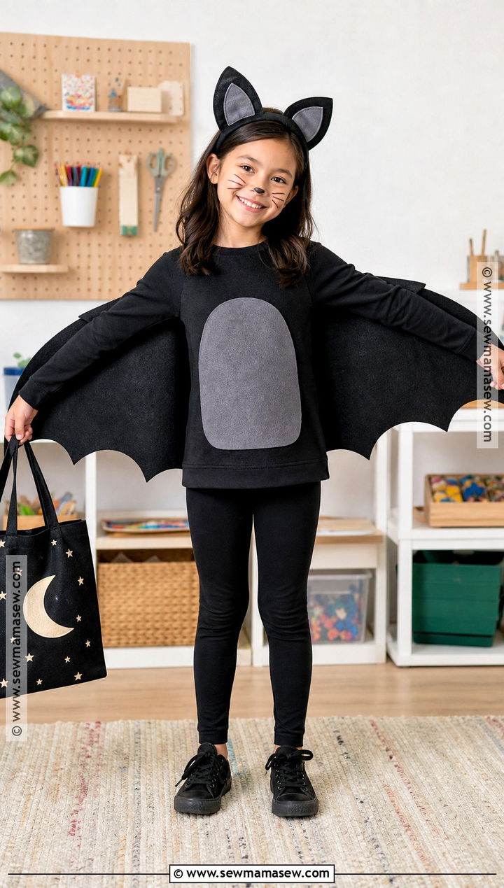 No Sew Bat Costume - 30 bat costume ideas for kids