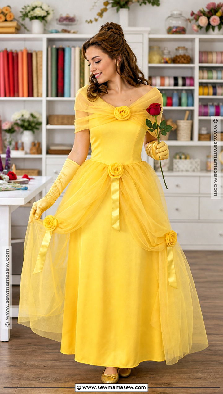 No Sew Belle Ball Gown Costume - 45 belle halloween costume ideas