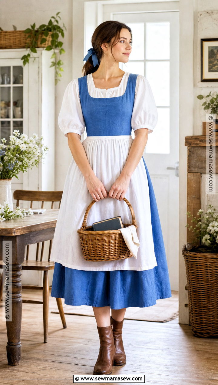 No Sew Blue Belle Costume - 50 belle costume ideas