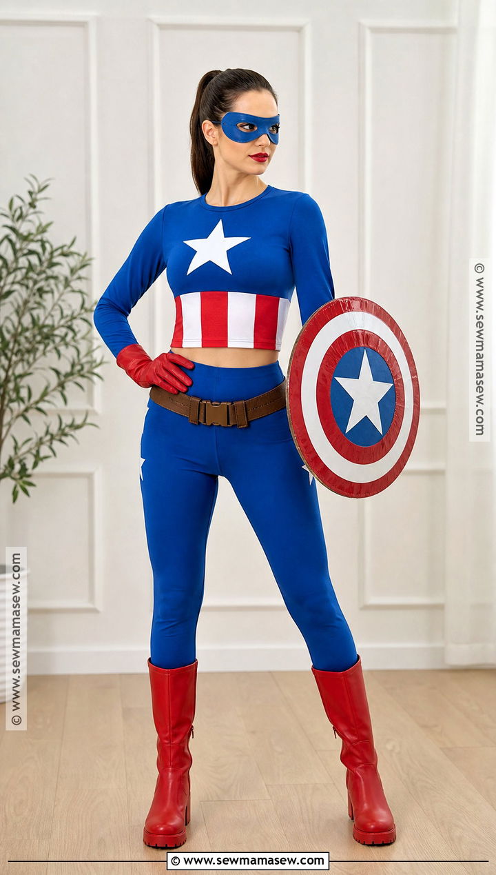No Sew Captain America Costume - 30 Captain America Costume Ideas for Women