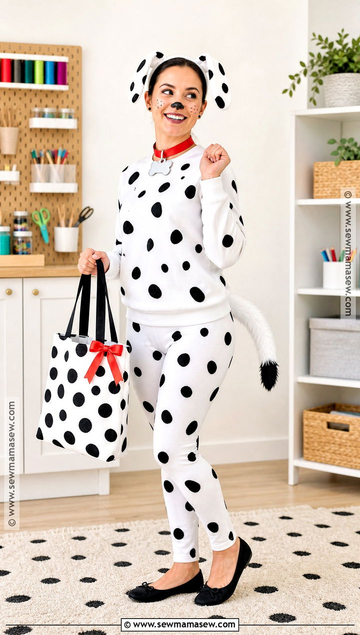 No Sew Dalmatian Halloween Costume - 30 dalmatian halloween costume ideas
