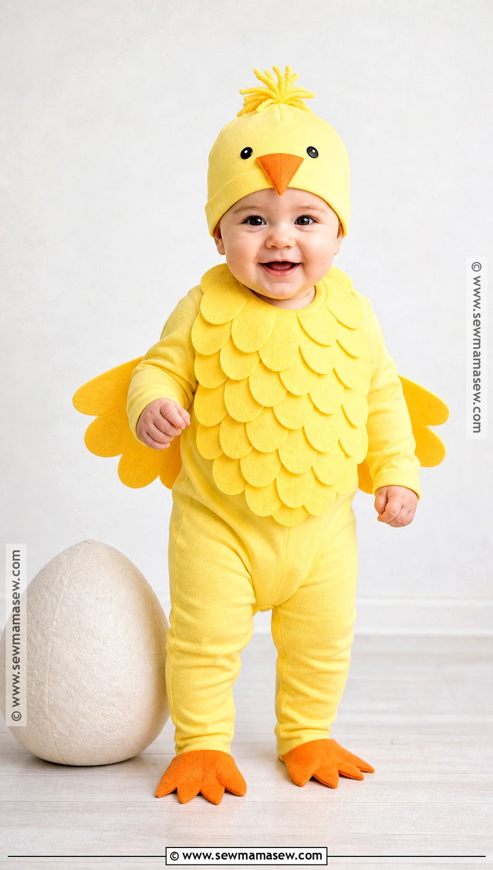 No Sew Felt Baby Chicken Costume - 30 baby chicken costume ideas