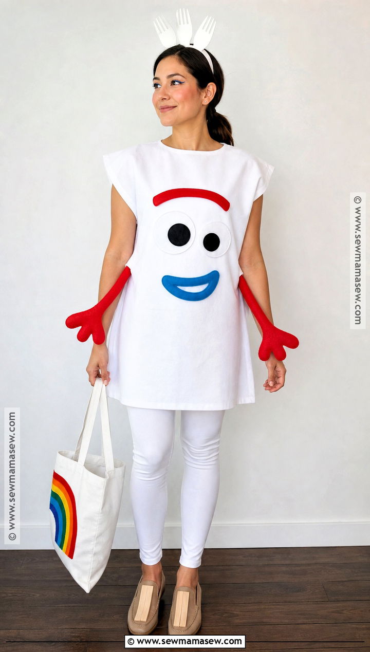 No Sew Forky Costume - 30 forky toy story costume ideas