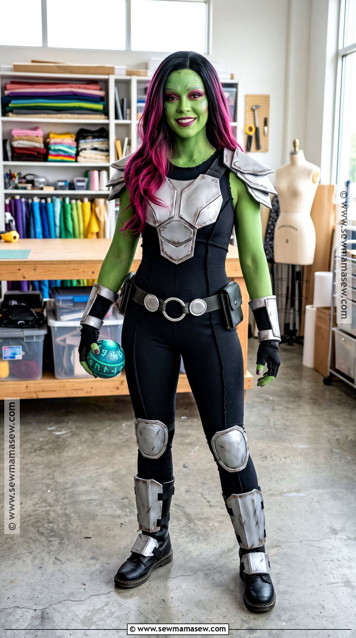 No Sew Gamora Costume With Foam Armor - 35 gamora costume ideas