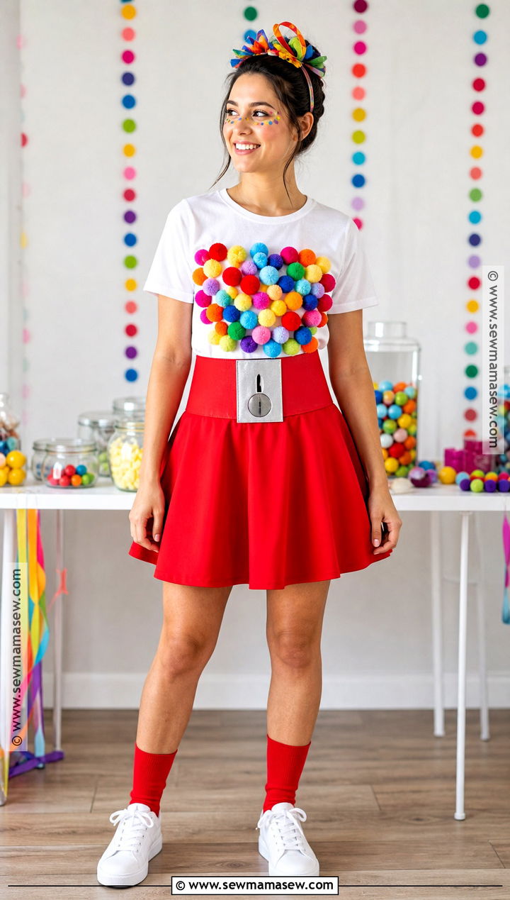 No Sew Gumball Costume - 35 gumball costume ideas