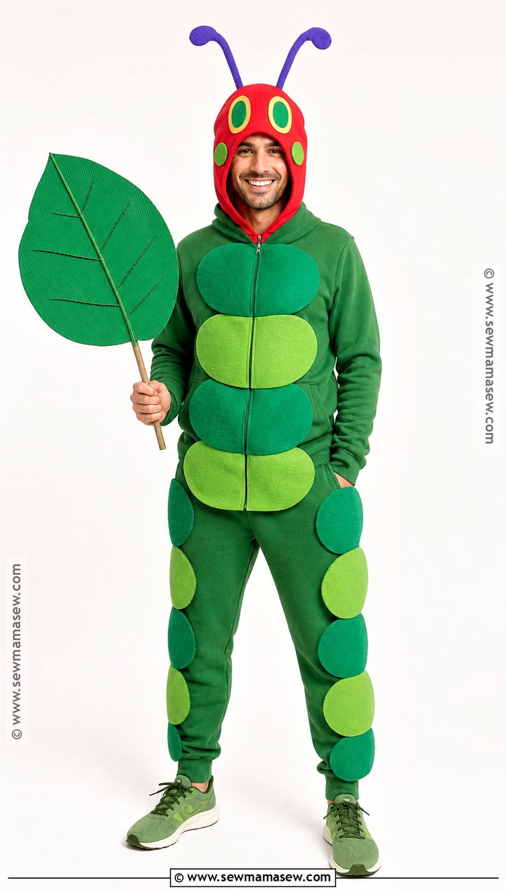 No Sew Hoodie Hungry Caterpillar Costume - 40 hungry caterpillar costume ideas