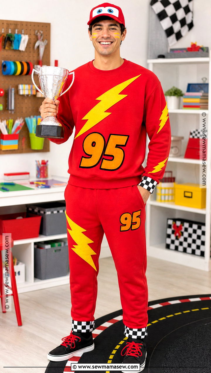 No Sew Lightning McQueen Costume - 45 lightning mcqueen costume ideas