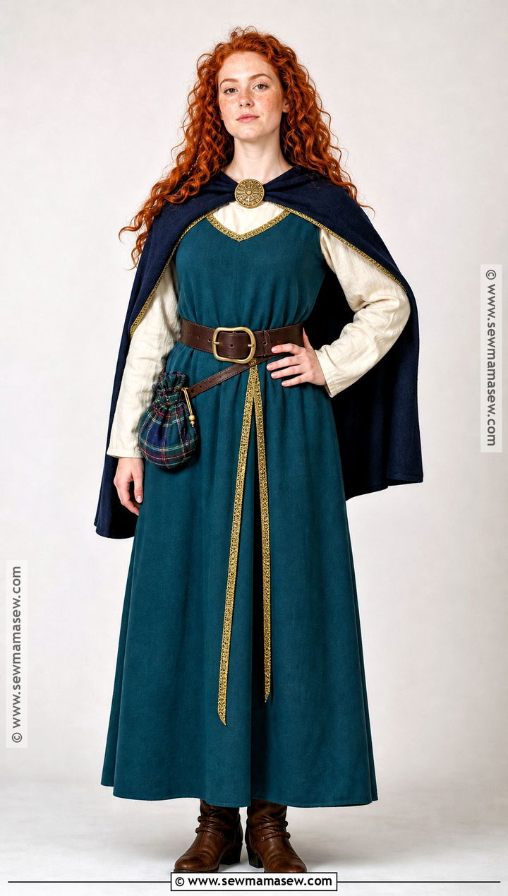 No Sew Merida Costume With Maxi Dress - 30 Merida Halloween Costume Ideas