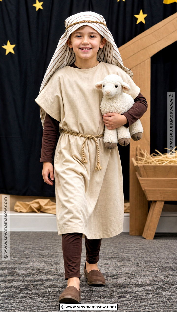 No Sew Pillowcase Shepherd Costume - 30 Shepherd Costume Ideas