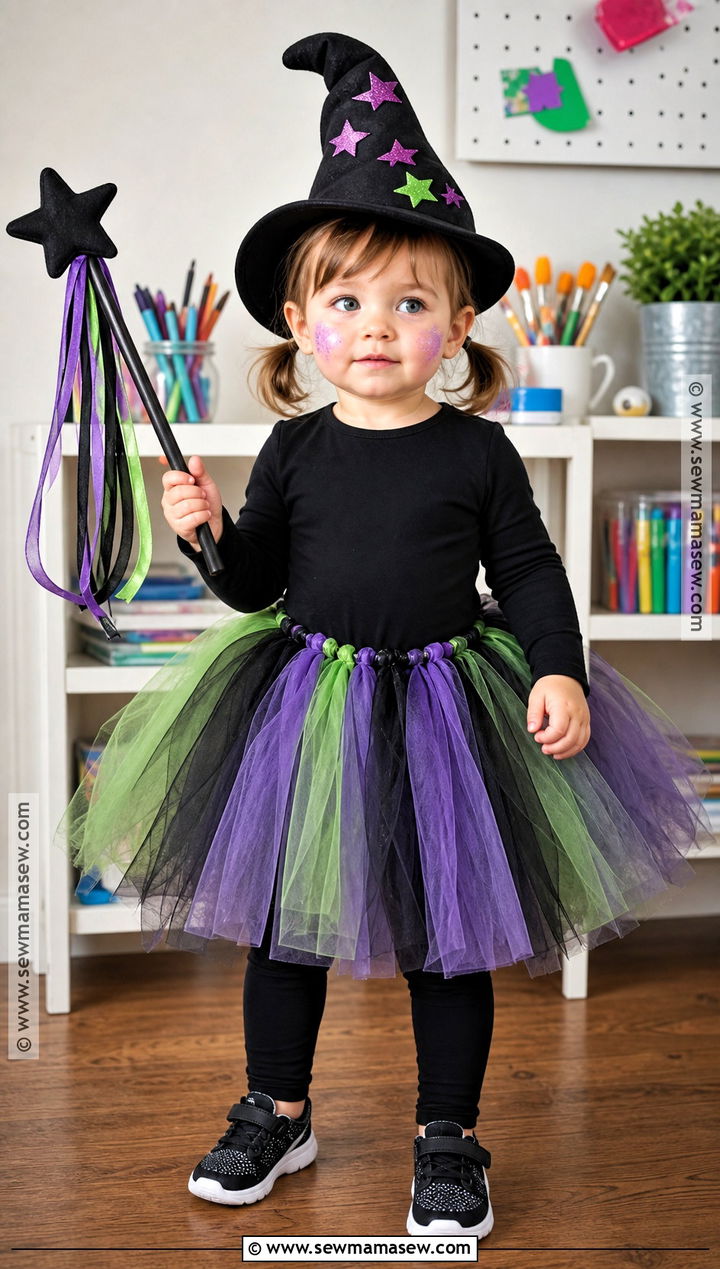 No Sew Tulle Toddler Witch Costume - 30 toddler witch costumes