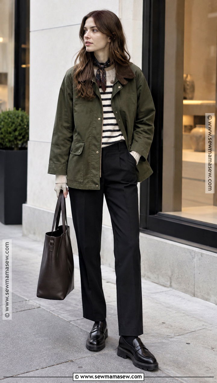 November Barn Jacket And Black Trousers Outfit - 15 november street style ideas