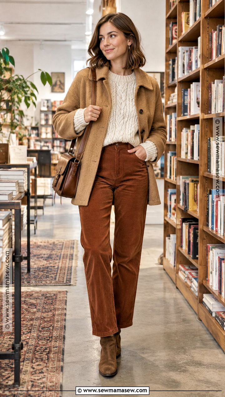 November Corduroy Pants And Sweater Outfit - 25 november outfit ideas