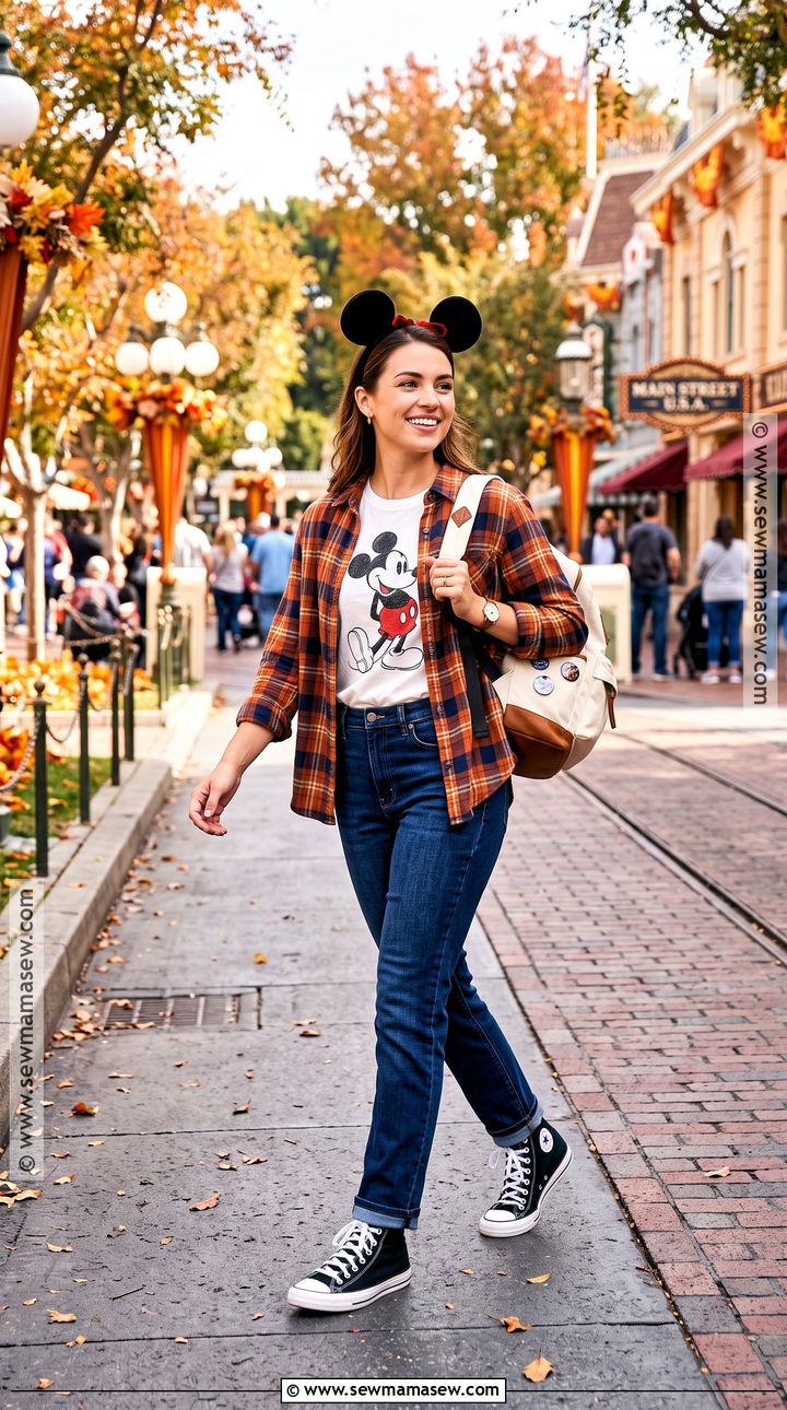 November Disneyland Flannel And Jeans Outfit - 20 disneyland outfits november