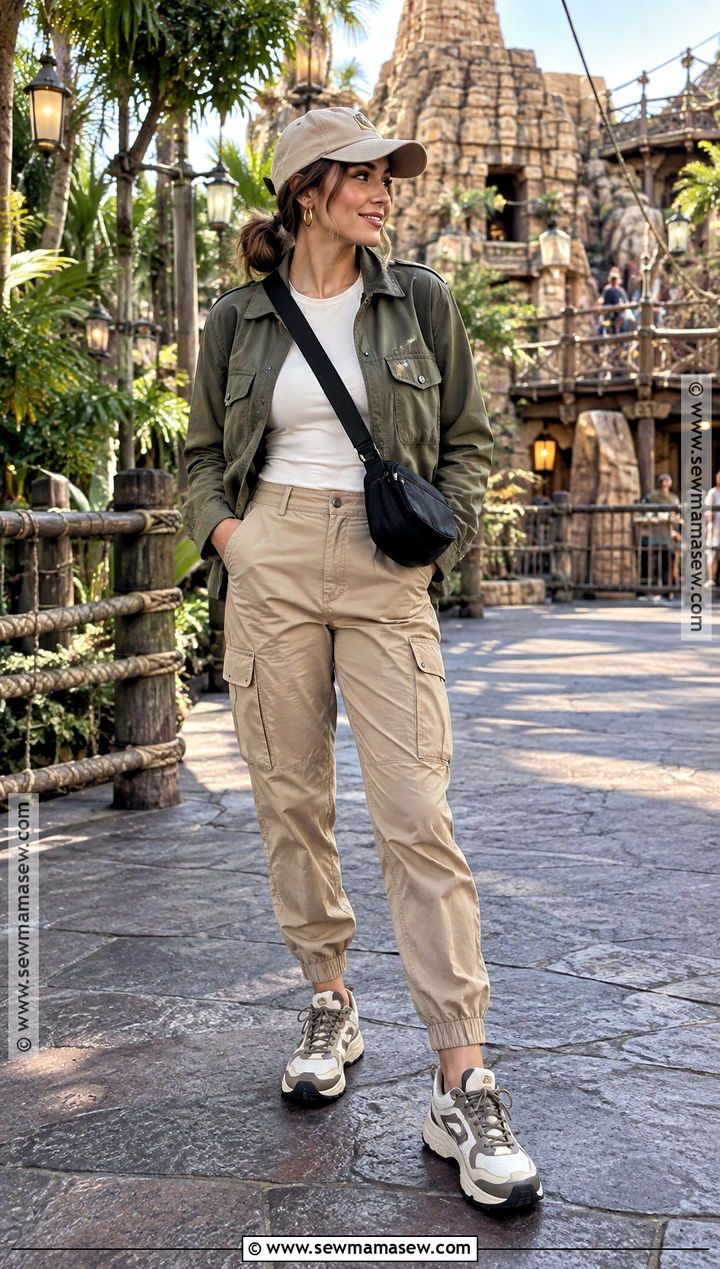 November Disneyland Utility Jacket And Cargo Pants Outfit - 20 disneyland outfits november