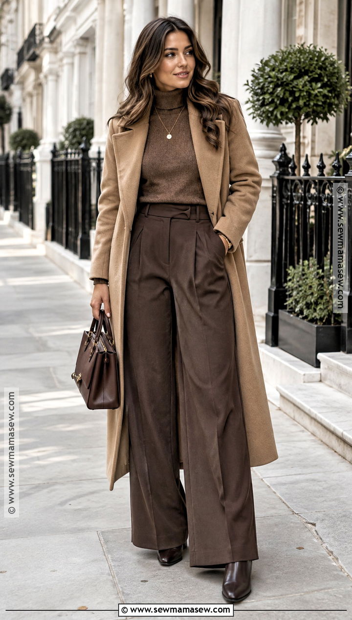 November Monochrome Brown Outfit - 20 november style outfits