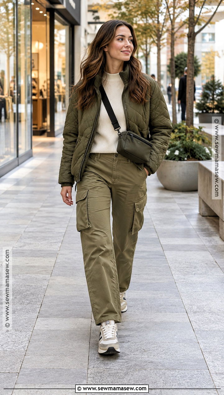 November Quilted Jacket And Cargo Pants Outfit - 25 november outfit ideas