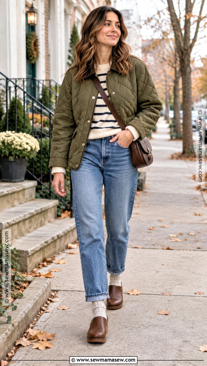 November Quilted Jacket Outfit With Jeans - 15 november outfits 2026