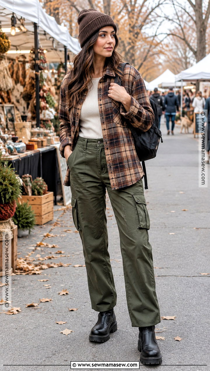 November Shacket And Cargo Pants Outfit - 20 november style outfits
