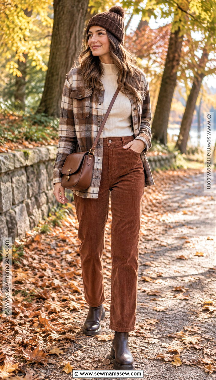 November Shacket and Corduroy Pants Outfit - 20 November Style Ideas