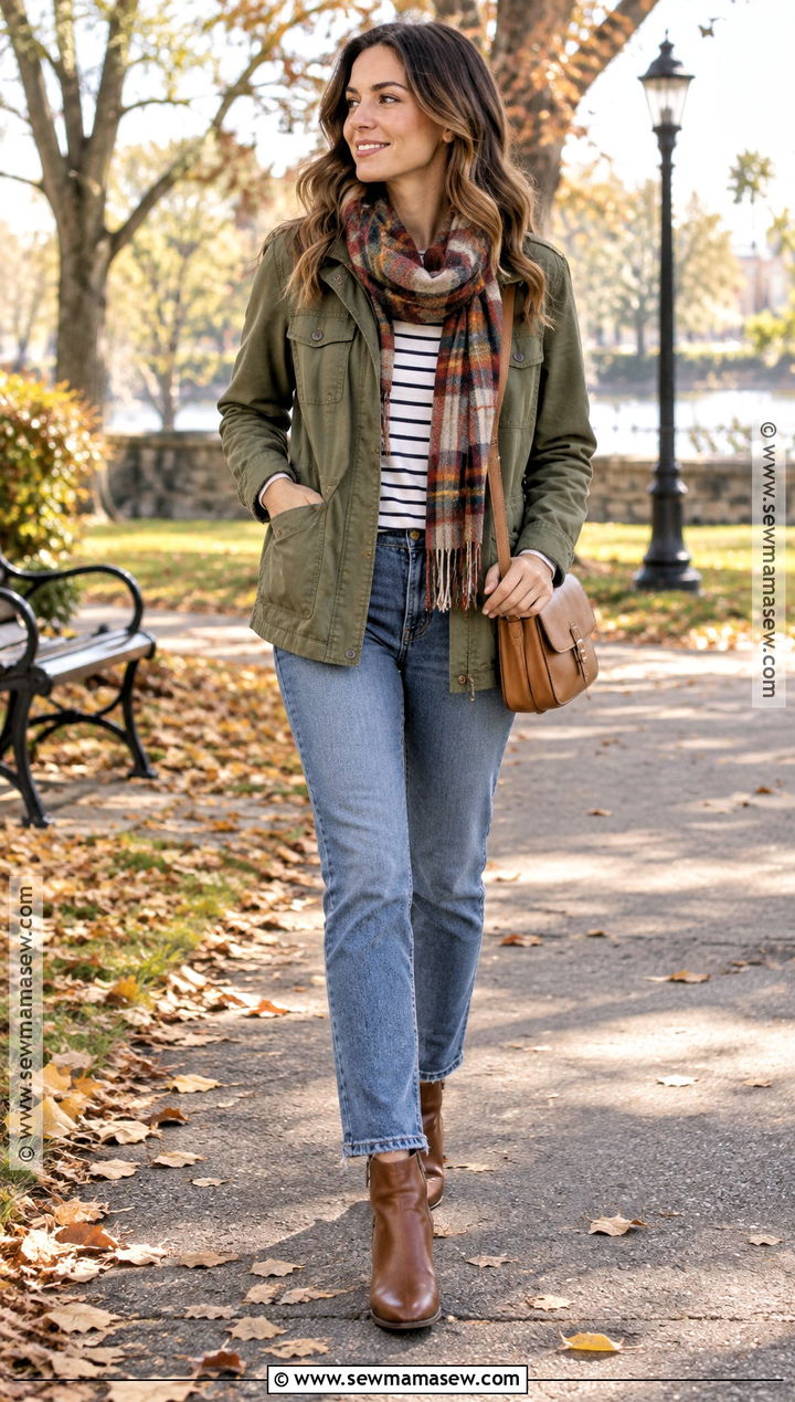 November Utility Jacket And Jeans Outfit - 20 november style outfits