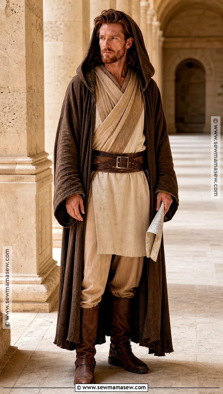 Obi Wan Kenobi Costume With Tan Robe - 30 Easy Star Wars Costumes