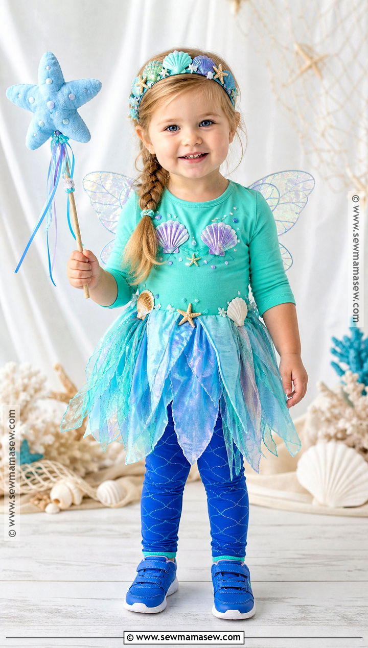 Ocean Fairy Costume - 30 toddler fairy costume ideas