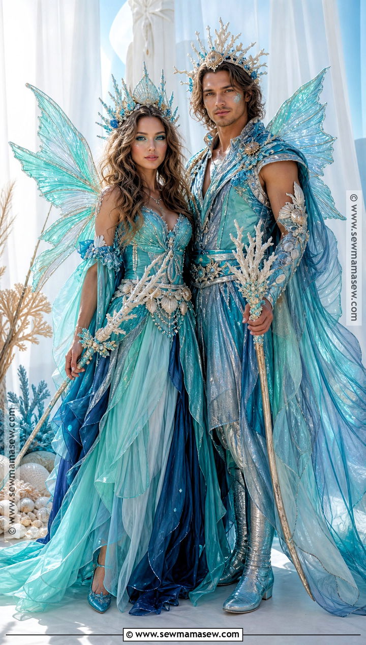 Ocean Fairy Couple Costume - 30 fairy couple costume ideas