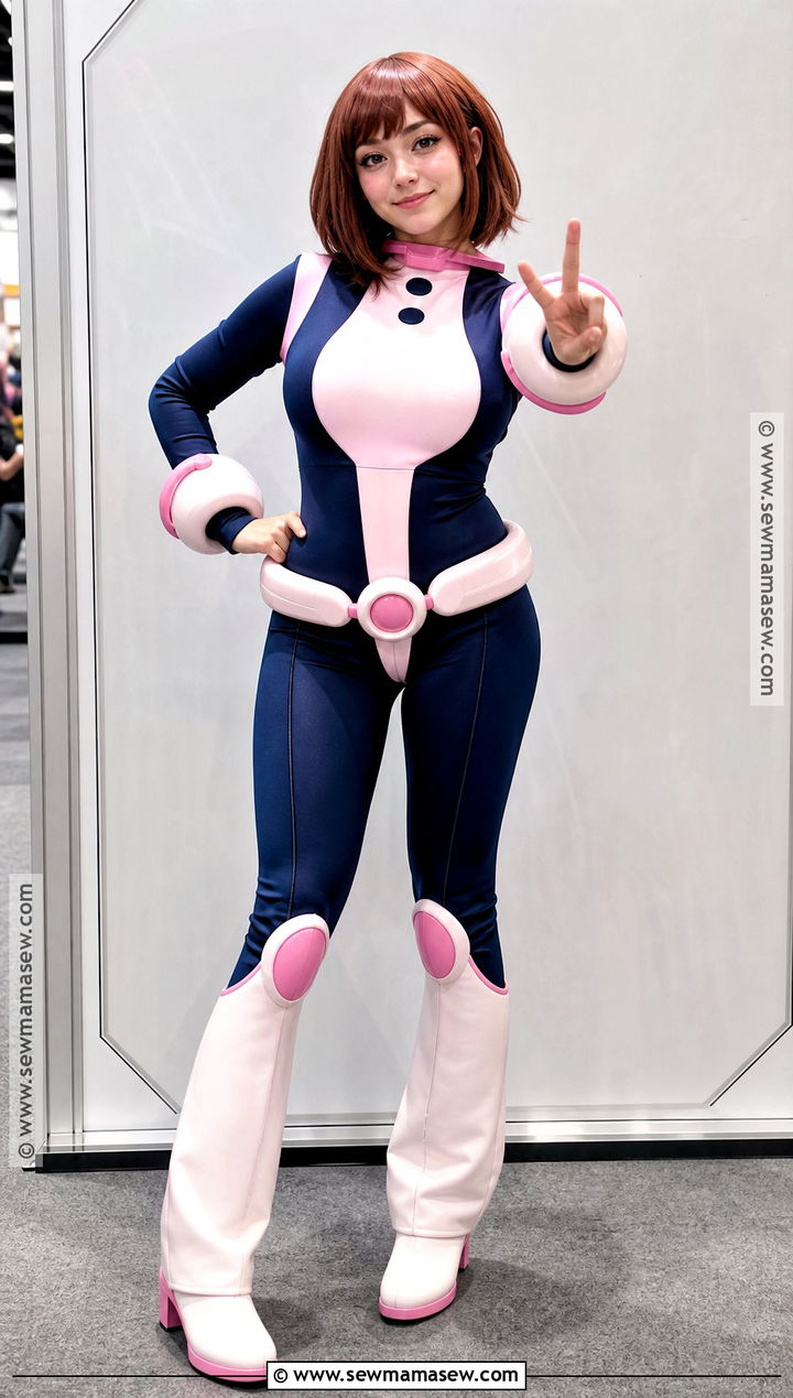 Ochaco Uraraka Cosplay With Hero Suit - 30 short hair cosplay characters ideas