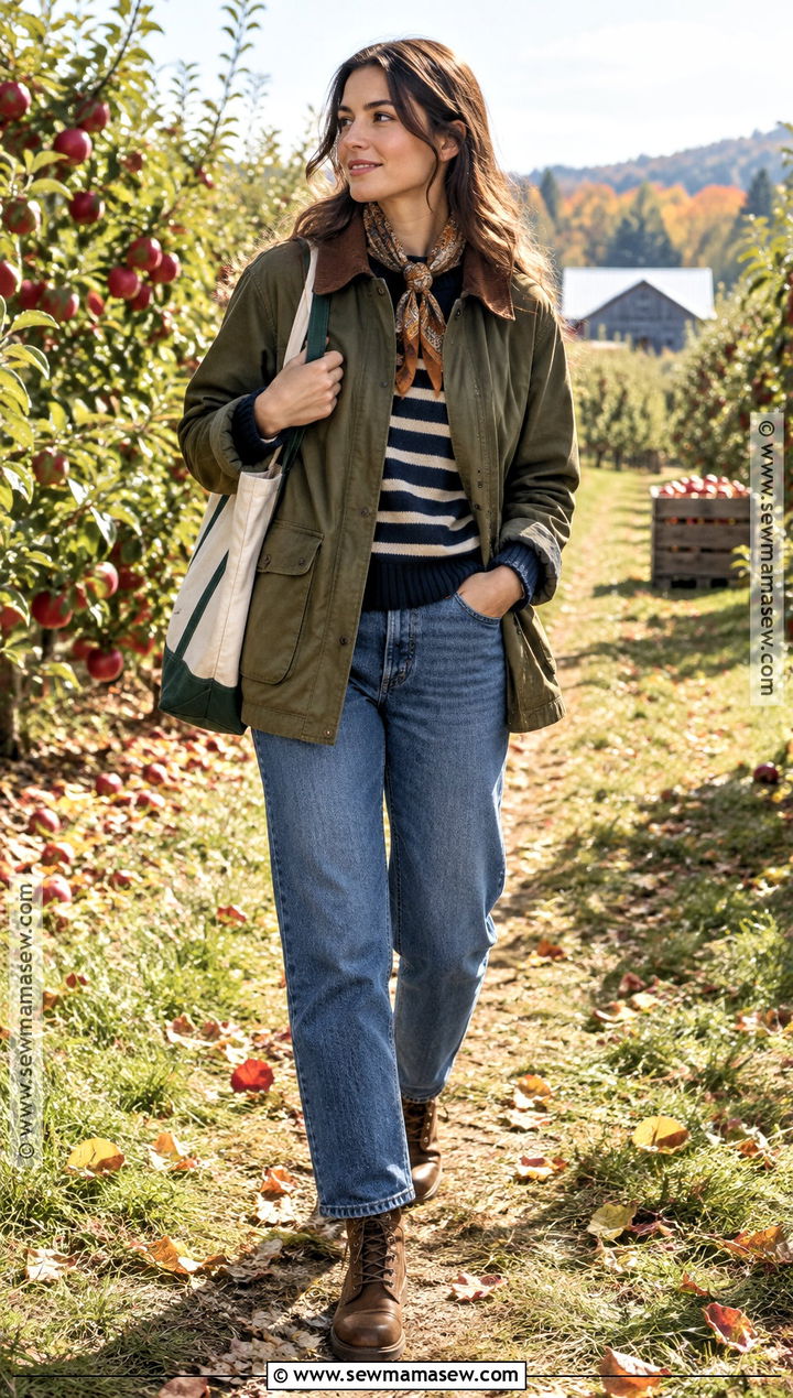 October Barn Jacket And Blue Jeans Outfit - 20 outfits october