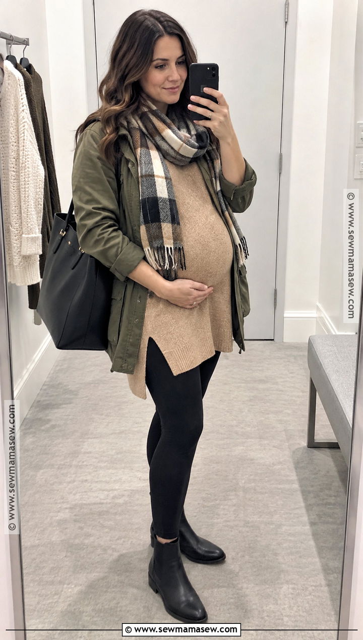 October Maternity Tunic And Leggings Outfit - 15 october maternity outfits
