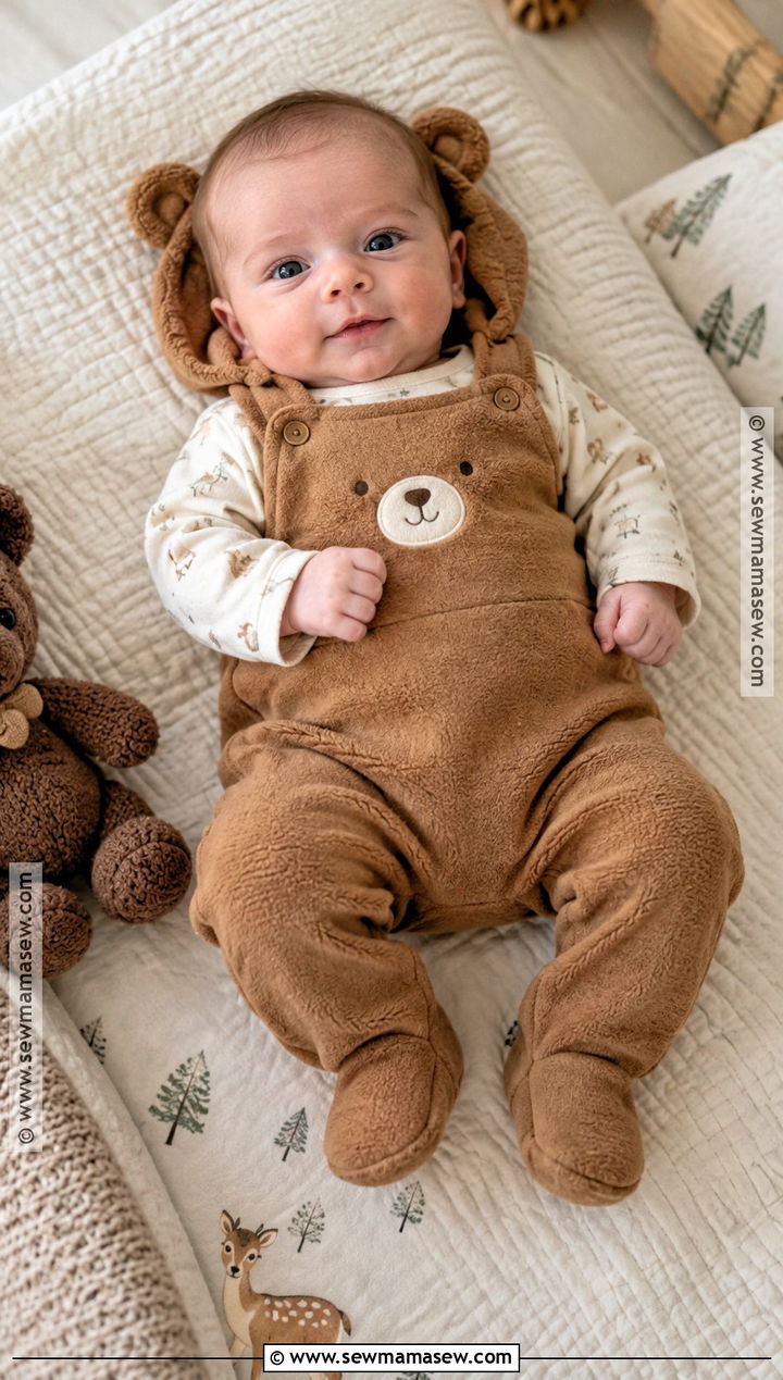 October Newborn Bear Romper Outfit - 15 october newborn outfits