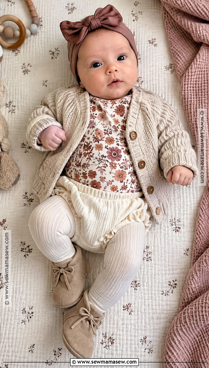 October Newborn Floral Bodysuit Outfit - 15 october newborn outfits