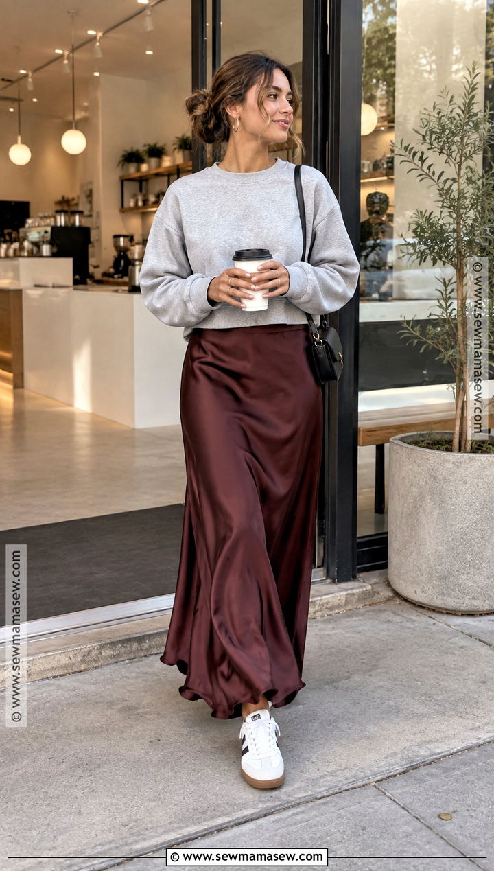 October Sweatshirt And Maxi Skirt Outfit - 20 outfits october