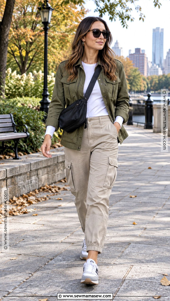 October Utility Jacket and Cargo Pants Outfit - 20 october outfits fall