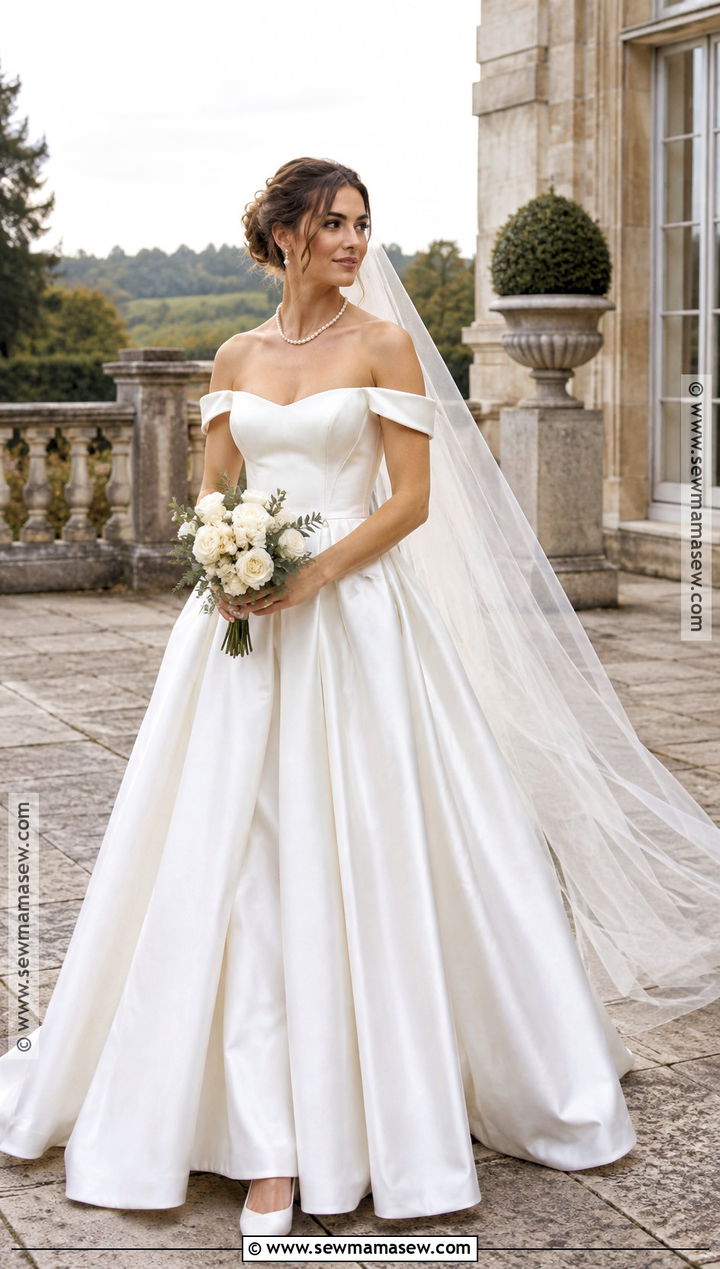 Off Shoulder Fall Wedding Dress - 20 wedding dresses fall