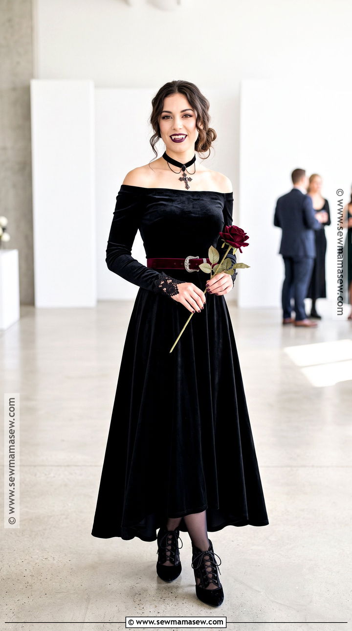Off Shoulder Vampire Dress - 45 vampire dress ideas