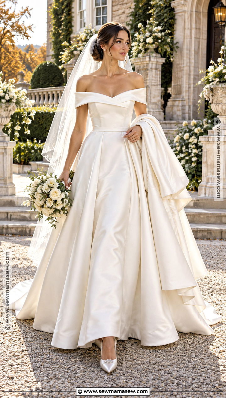 Off The Shoulder October Wedding Dress - 15 wedding dress october ideas