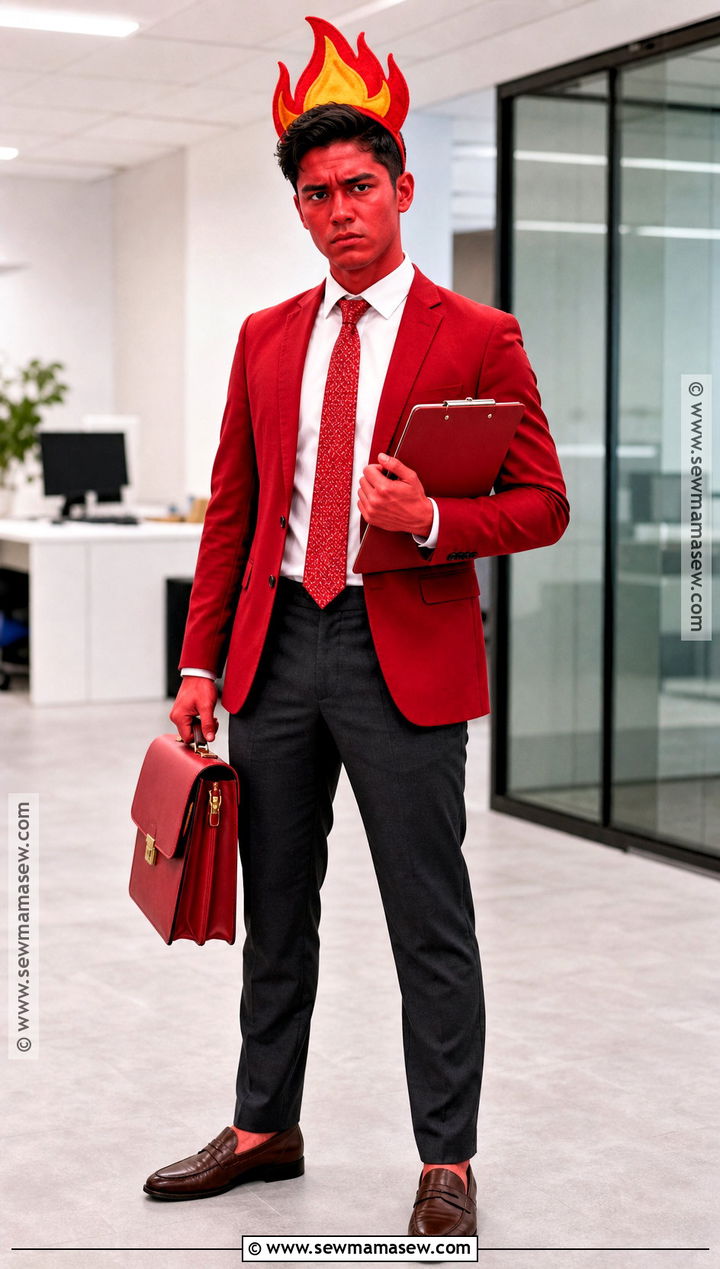 Office Anger Cosplay With Red Blazer - 35 inside out cosplay ideas