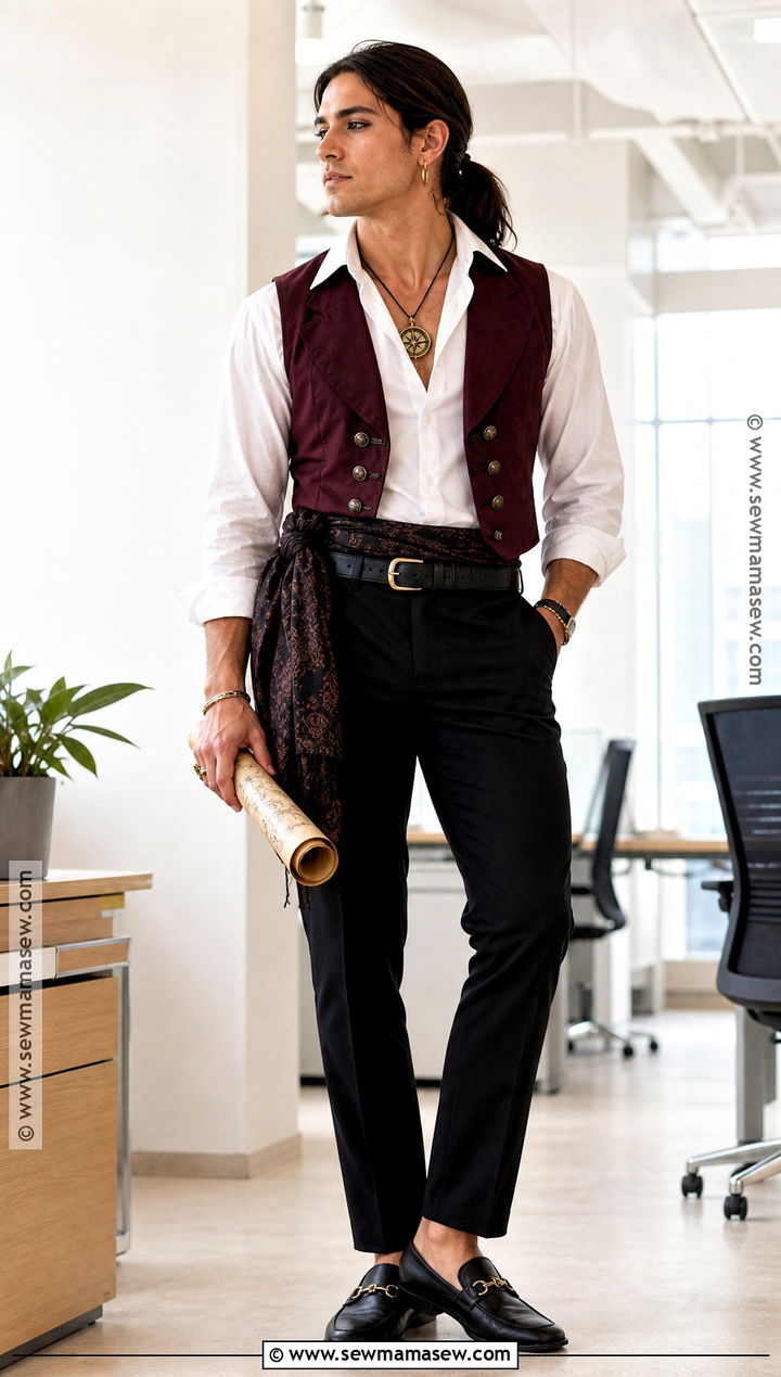 Office Friendly Pirate Costume - 30 last minute pirate costume ideas