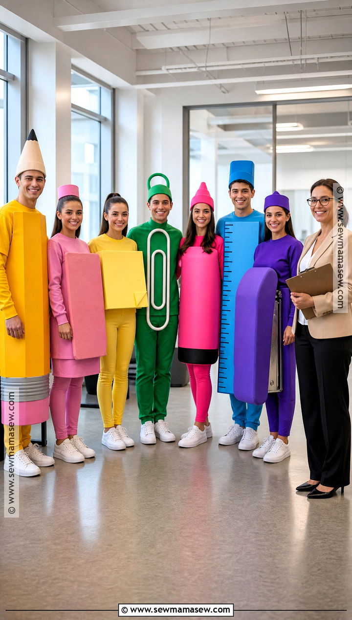 Office Supply Group Costume - 35 Funny Group Halloween Costumes