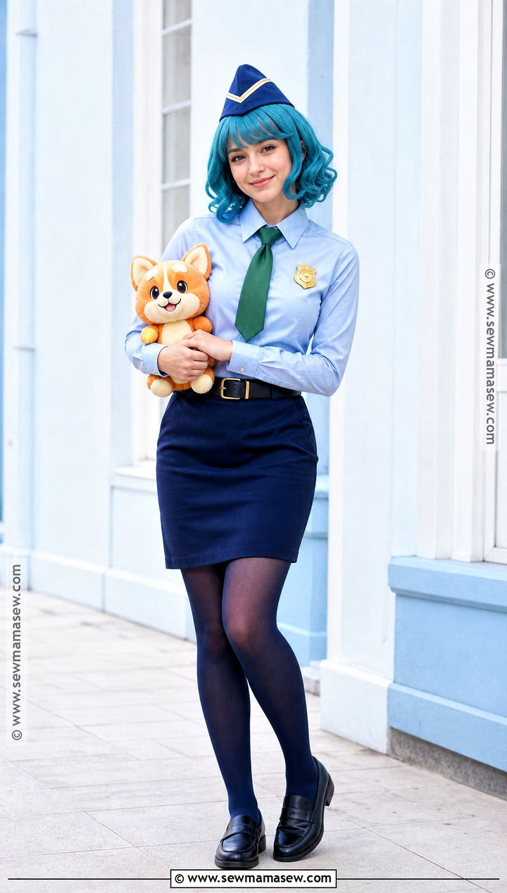 Officer Jenny Costume With Blue Uniform - 30 Pokemon Costumes for Women