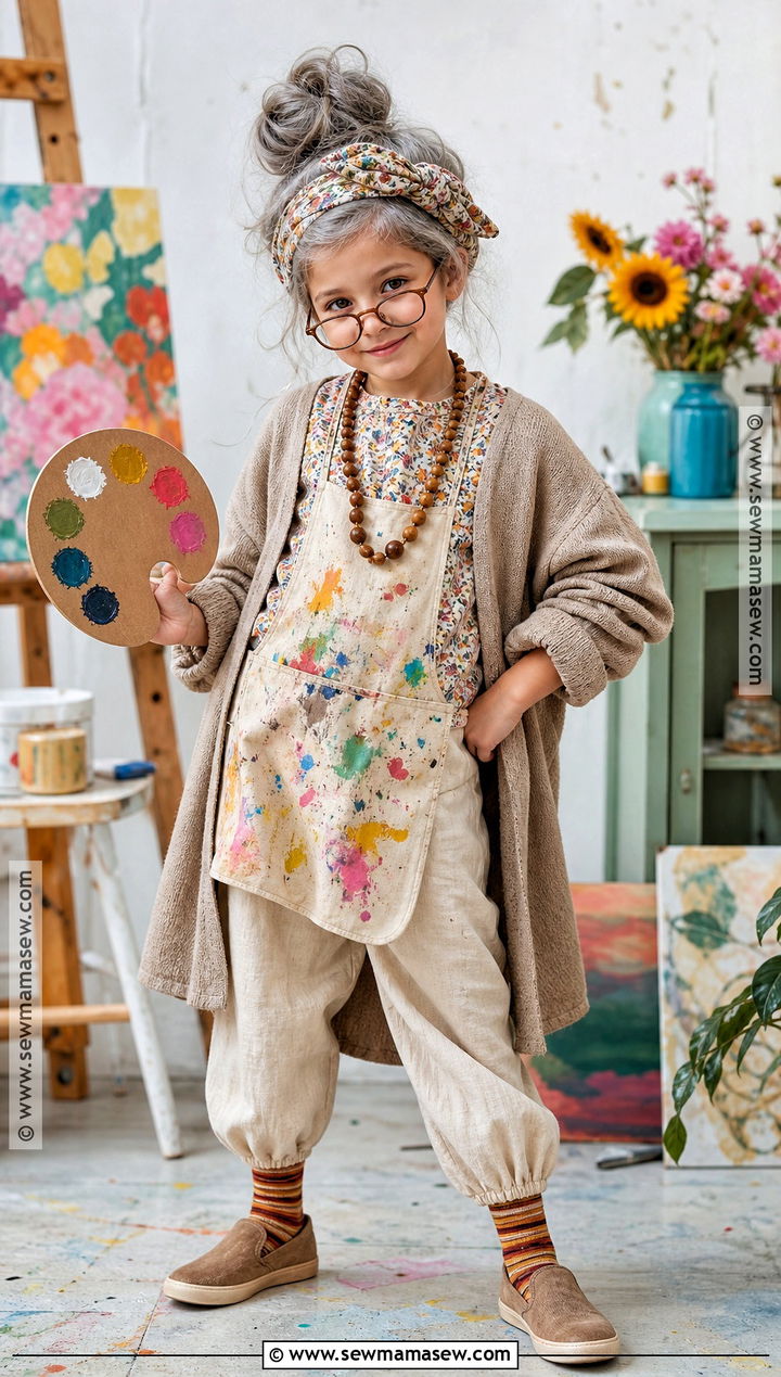 Old Lady Artist Costume - 30 old lady costume ideas for kids