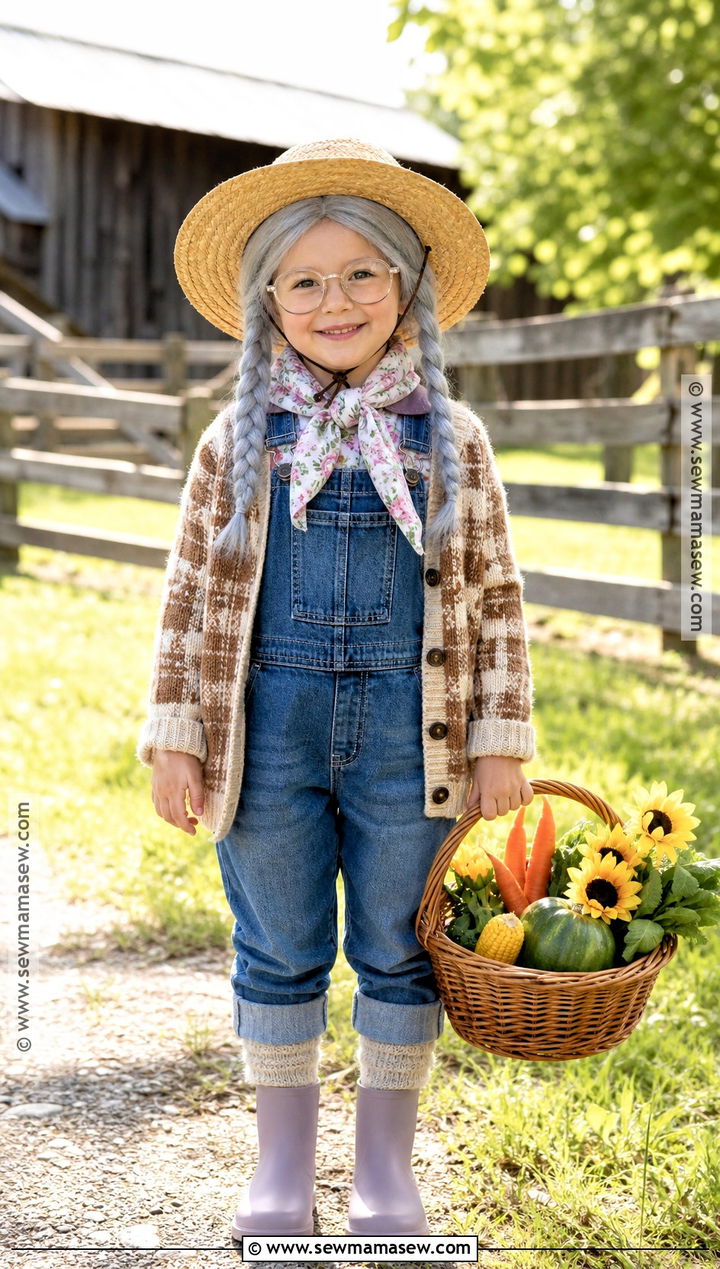 Old Lady Farmer Costume - 30 old lady costume ideas for kids