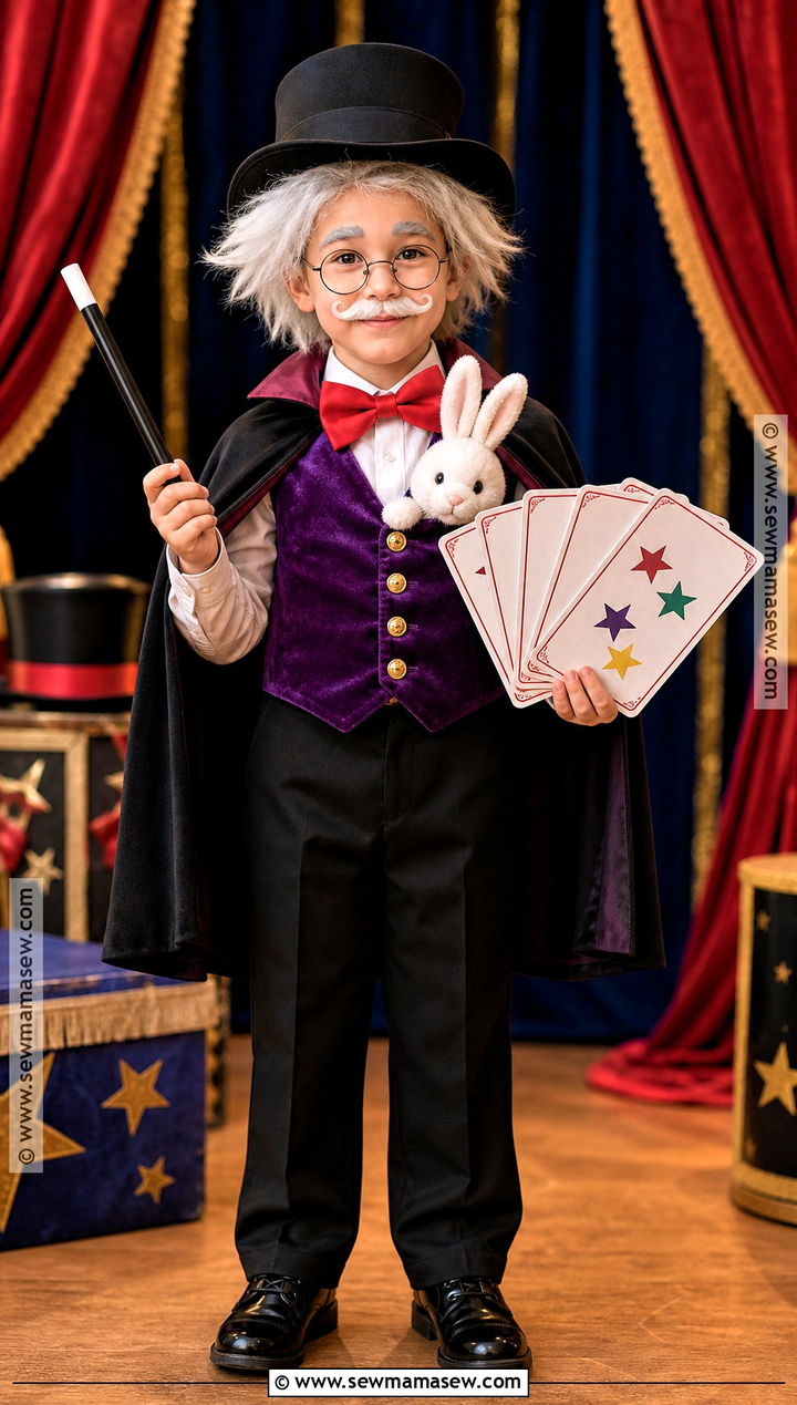 Old Magician Costume With Cape - 30 old man costume ideas for kids