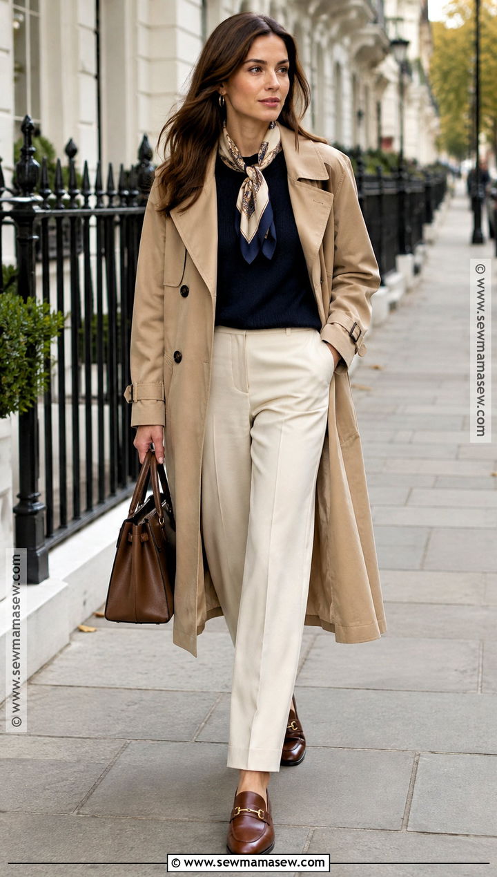 Old Money Fall Trench Coat Outfit - 15 old money fall capsule ideas 2026