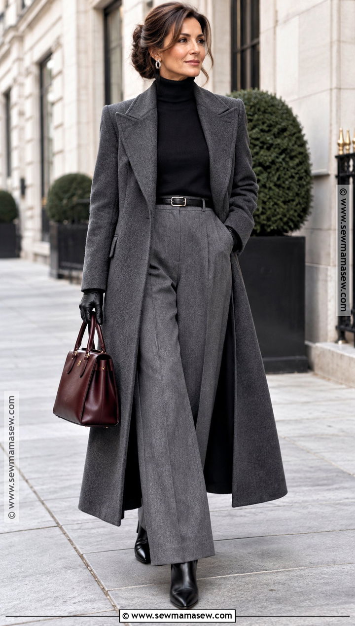 Old Money Gray Coat Outfit - 15 fall old money outfits 2026