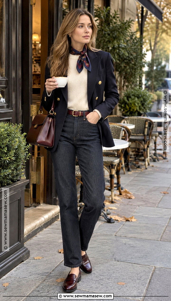 Old Money Navy Blazer Outfit - 15 Old Money Autumn Style Ideas