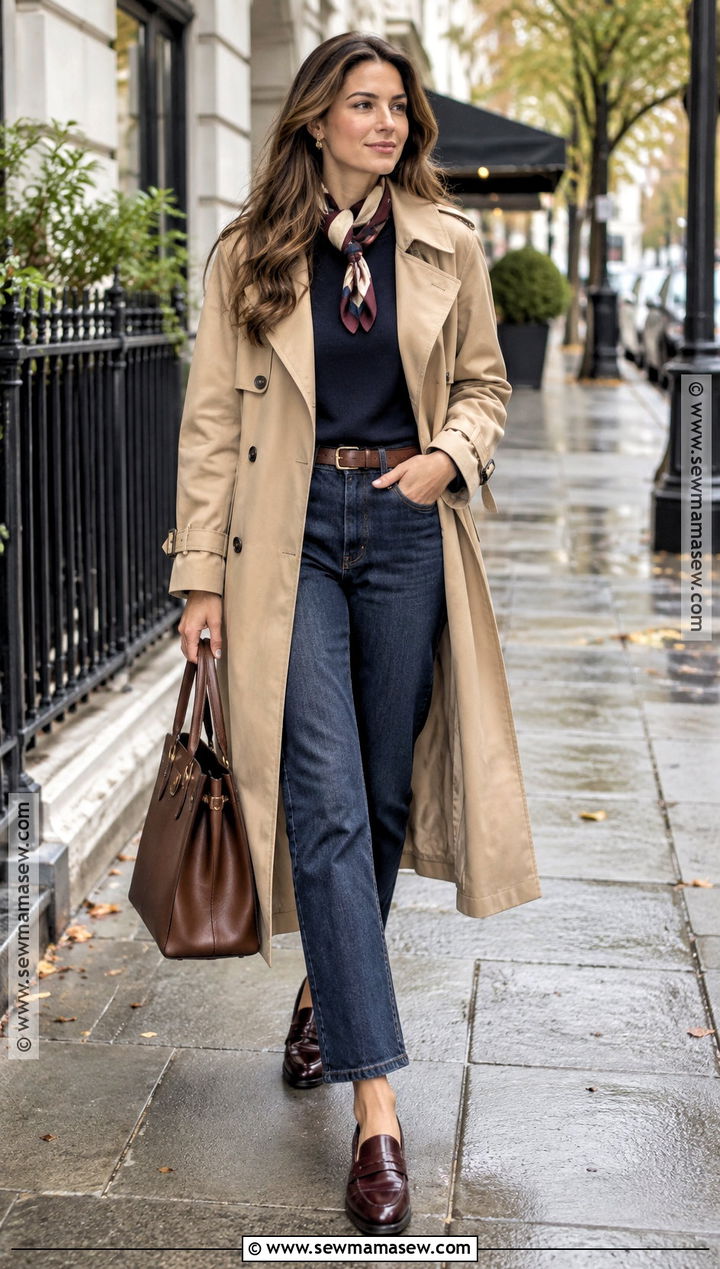 Old Money Trench Coat Outfit - 15 Old Money Autumn Style Ideas