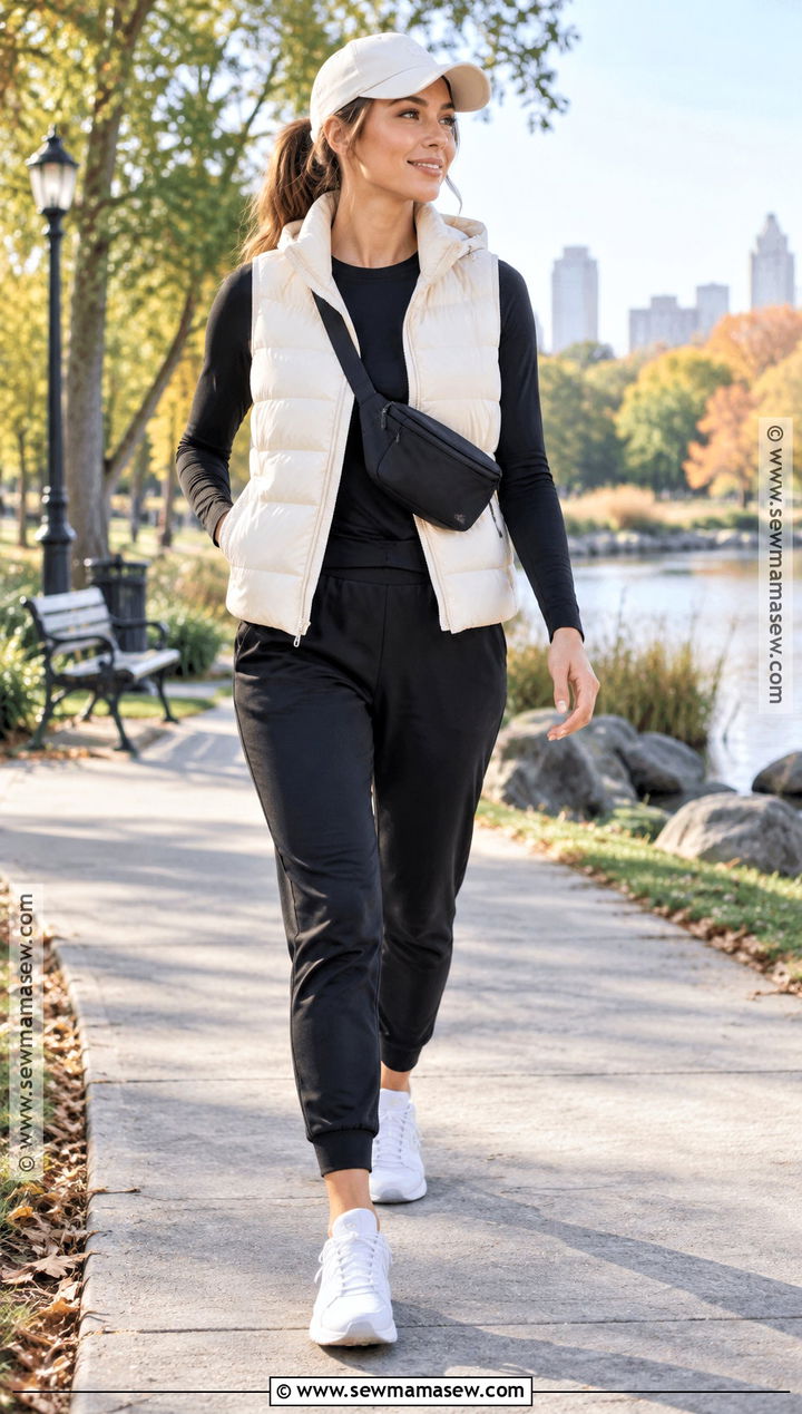 Old Navy Puffer Vest And Joggers Outfit - 15 old navy fall clothes